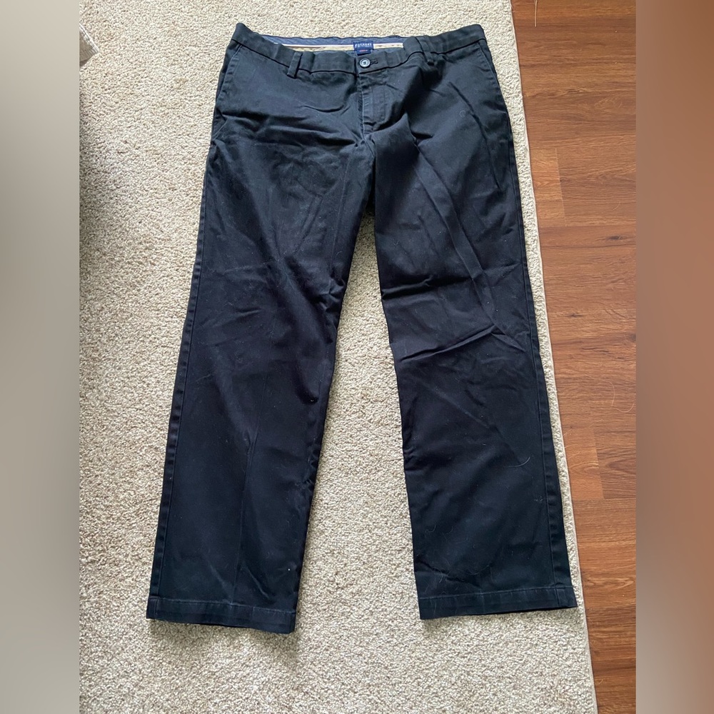 Mens Black Dockers Dress Pants 36x29